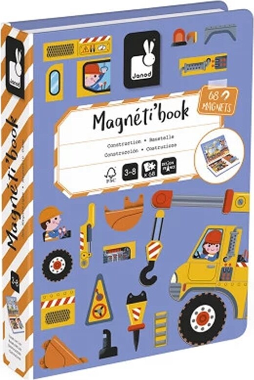 Janod - Magnéti'book - Construction - Magnetbog - 68 Magneter