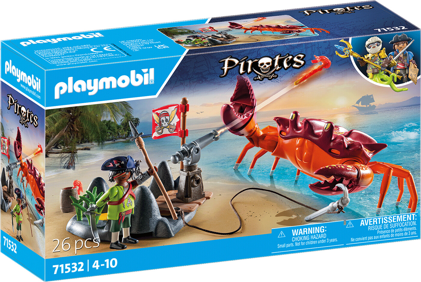 Playmobil Pirates Kampen mod Kæmpekrabben 71532