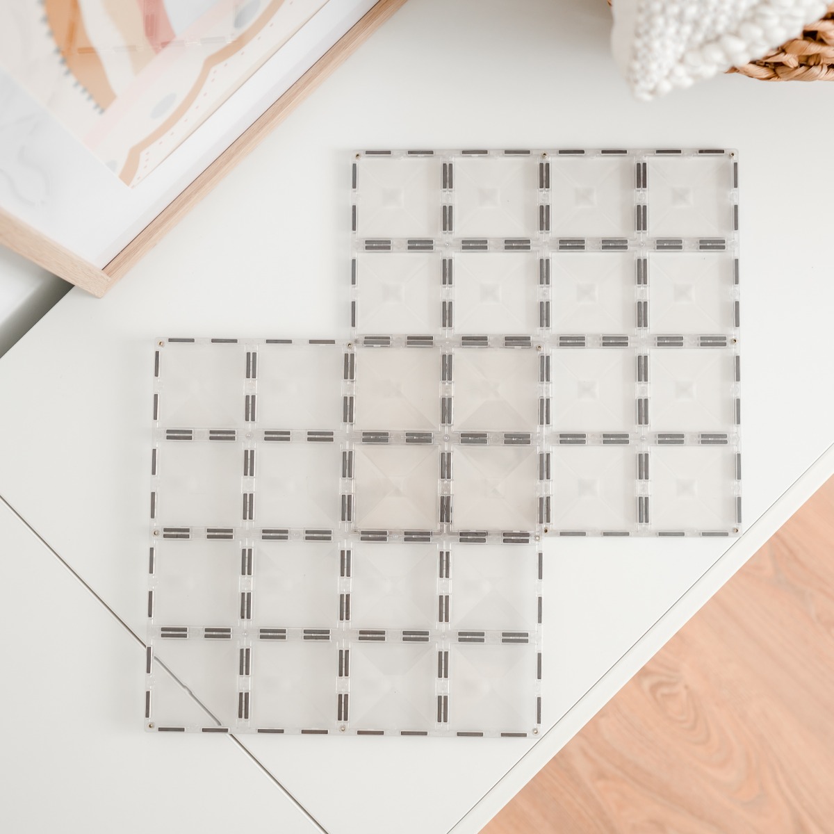 CONNETIX Baseplates Clear 2 stk