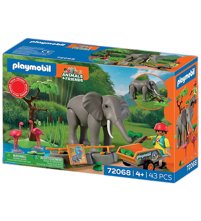 Playmobil Zoo Elefant med Dyrepasser