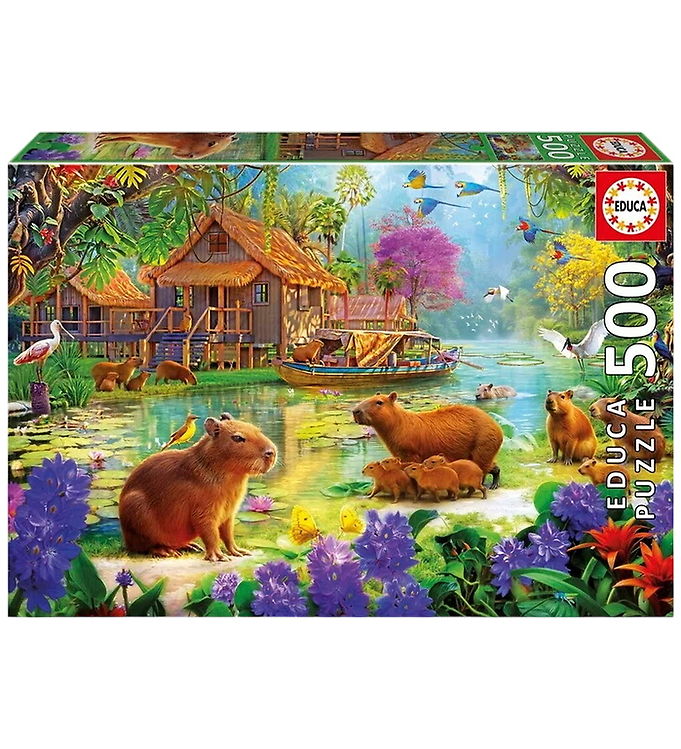 Educa Puslespil 500 Brikker Capybara Village