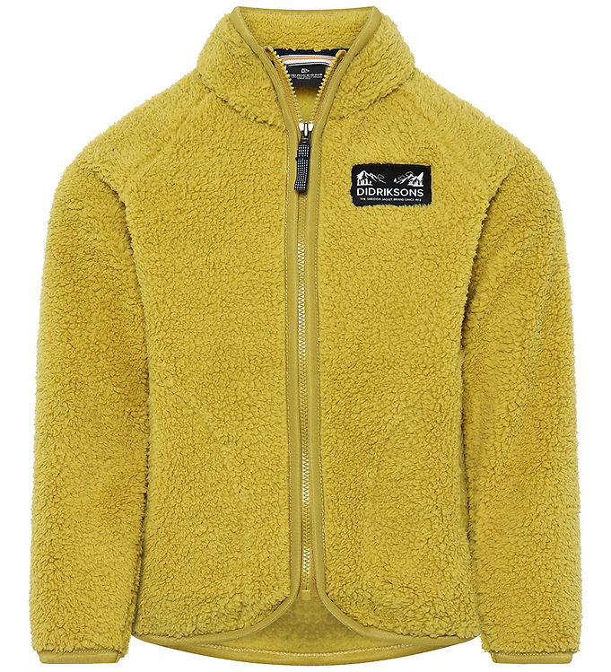 Didriksons Fleecejakke - Teddy - Gibbs - Yellow Pollen