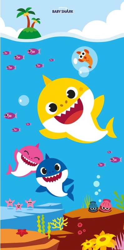 Baby Shark Badehåndklæde 70x140 cm