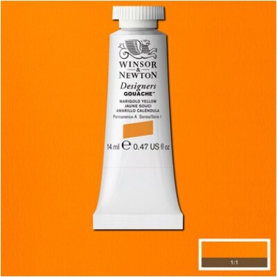 Winsor & Newton Designers Gouache 14 ml Marigold Gul