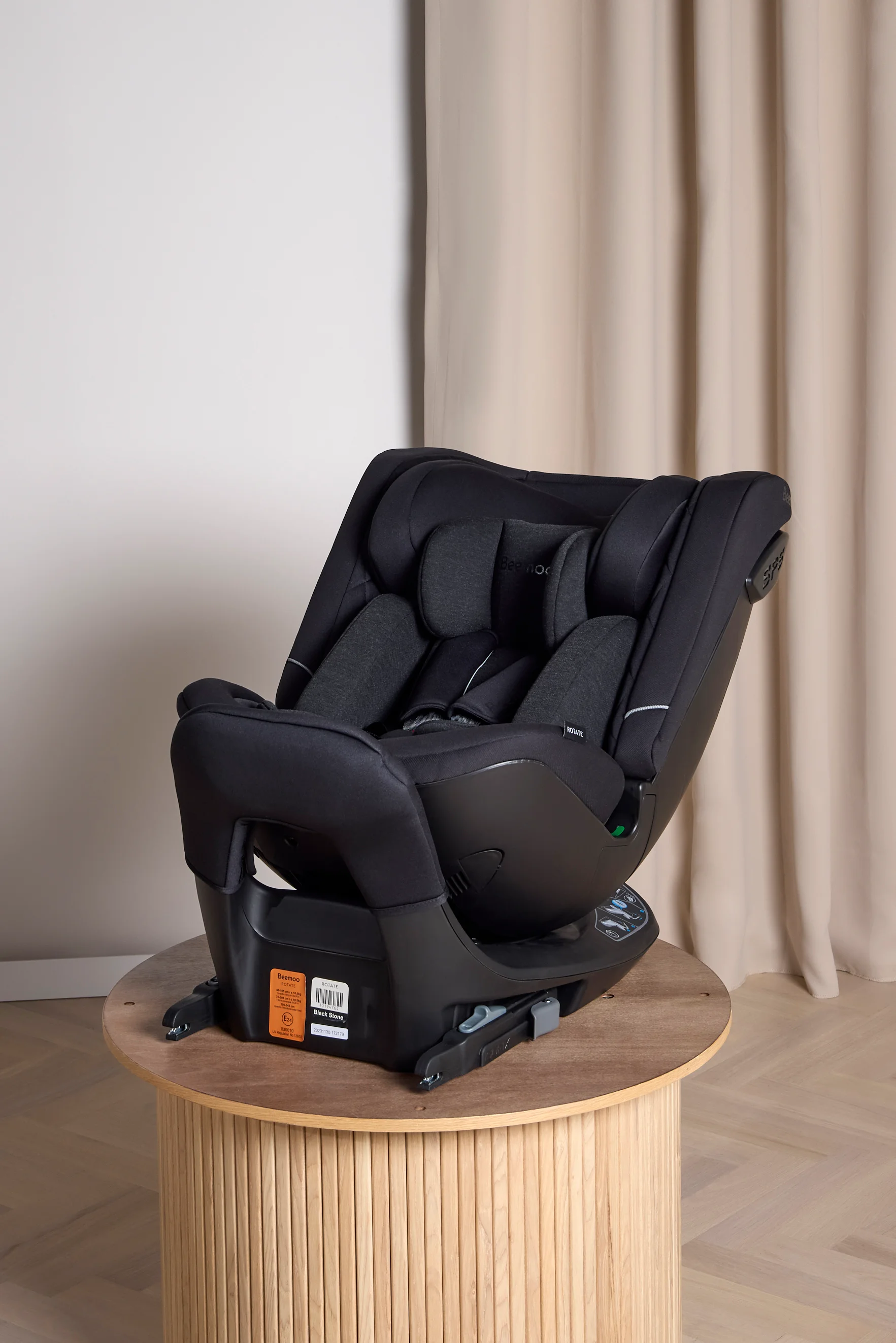 Beemoo Rotate I-Size Autostol, Black Stone