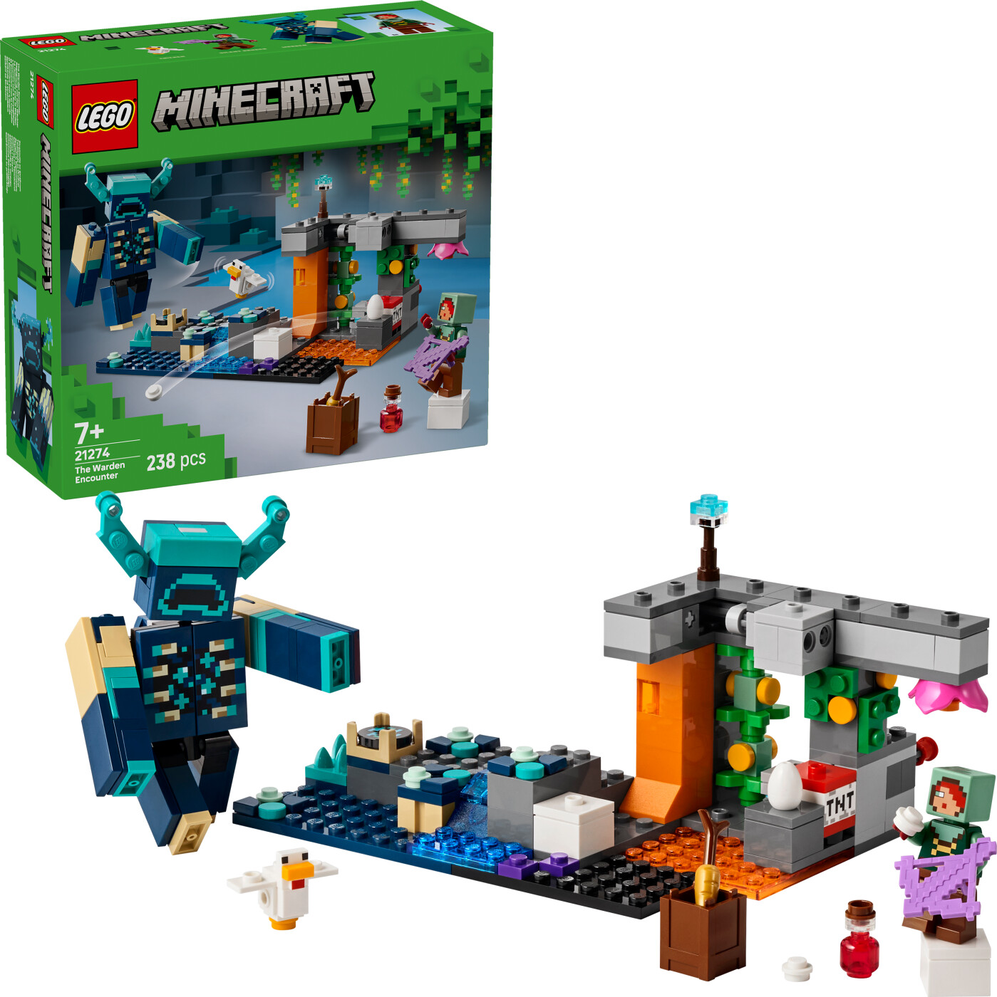 Lego Minecraft - Warden-mødet - 21274: Byg og leg med Minecraft-universet.
