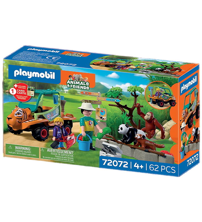 Playmobil Zoo Dyrepasser med Køretøj