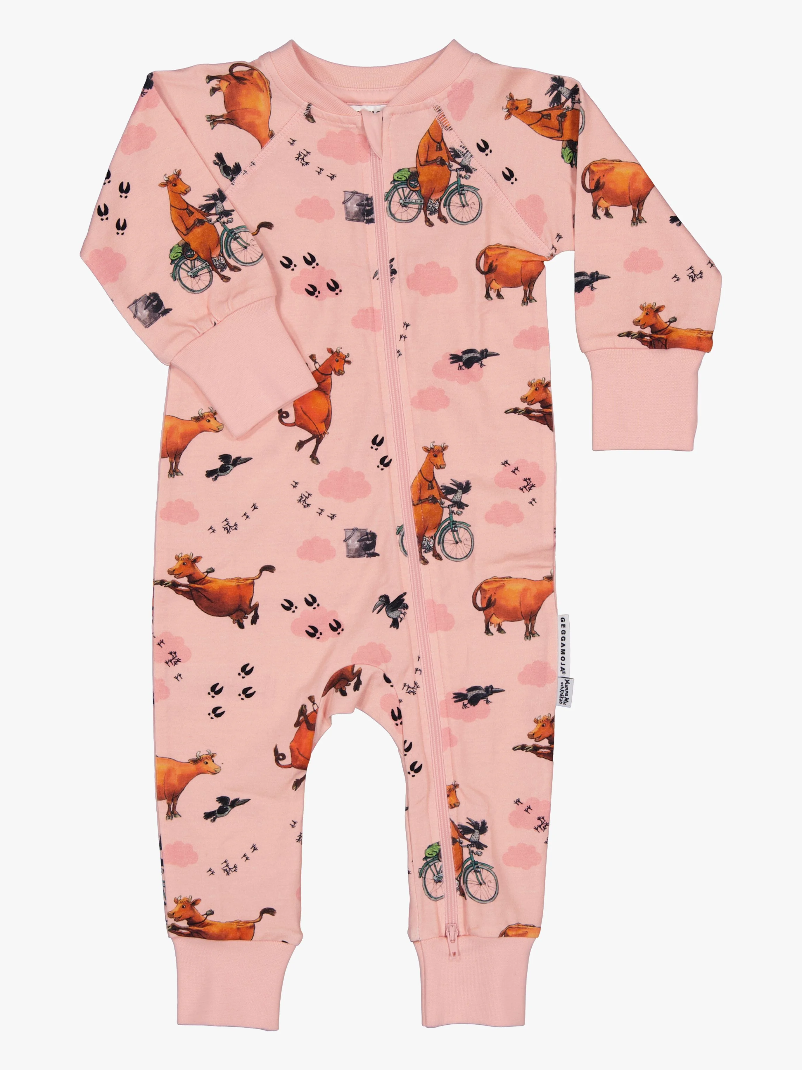 Geggamoja Pyjamas Mor Muh og Krage, Pink