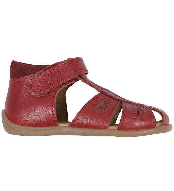 Pom Pom Sandaler Starters Drops Velcro Dusty Red