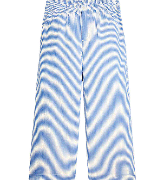 Polo Ralph Lauren Bukser - Seersucker - Blå/Hvidstribet