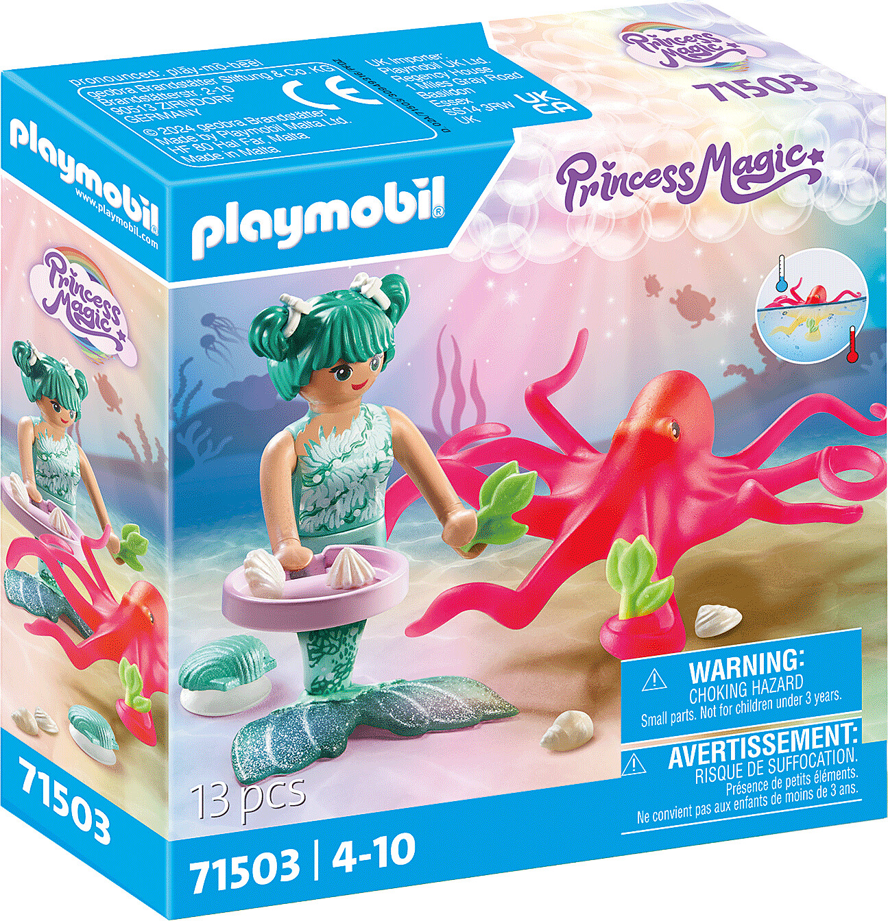 Playmobil Princess Magic - Havmand Med Farveskiftende Blæksprutte