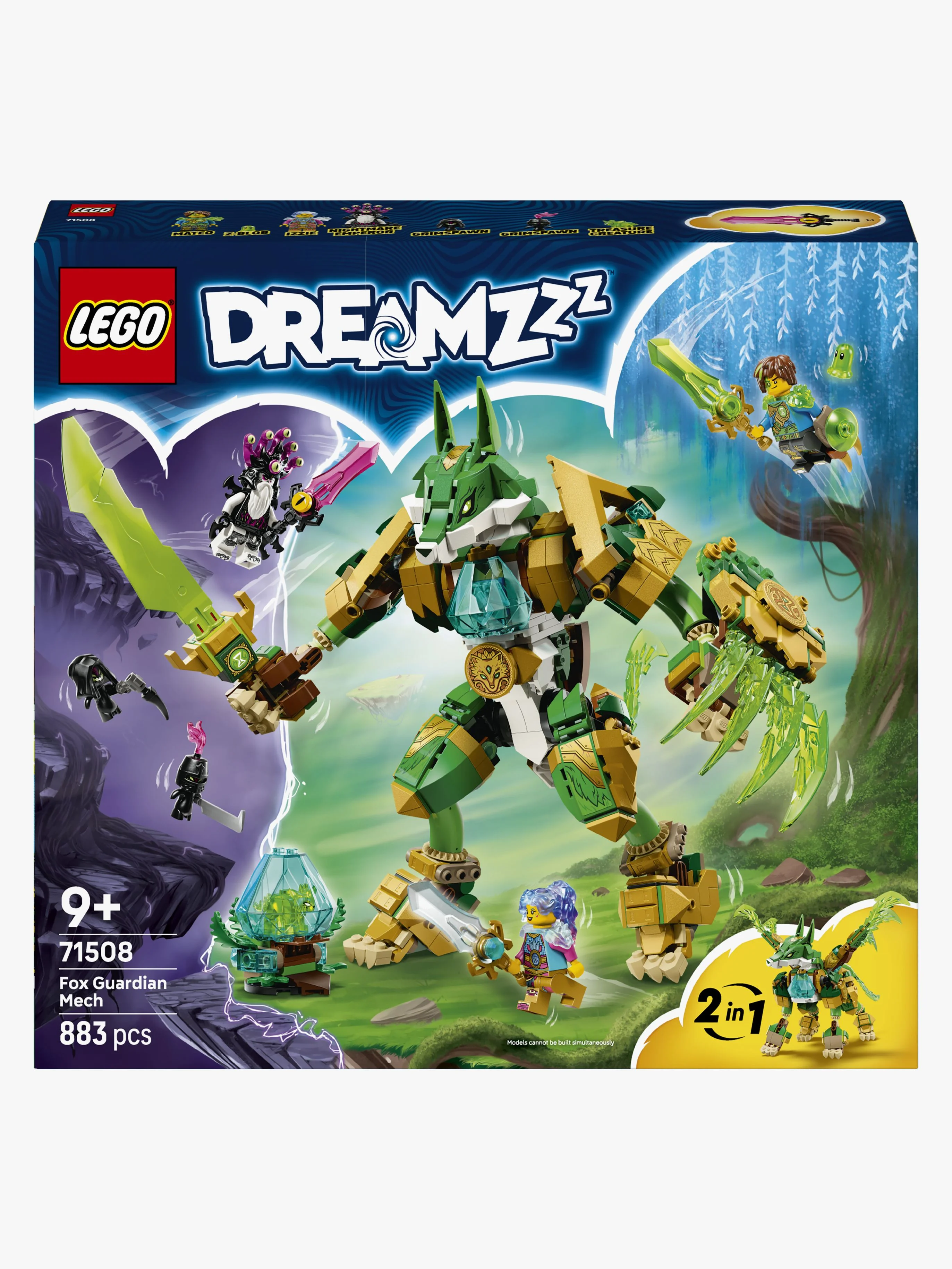 LEGO DREAMZzz 71508 Rævevogter-mech: Kreativt byggelegetøj til børn fra 9 år.