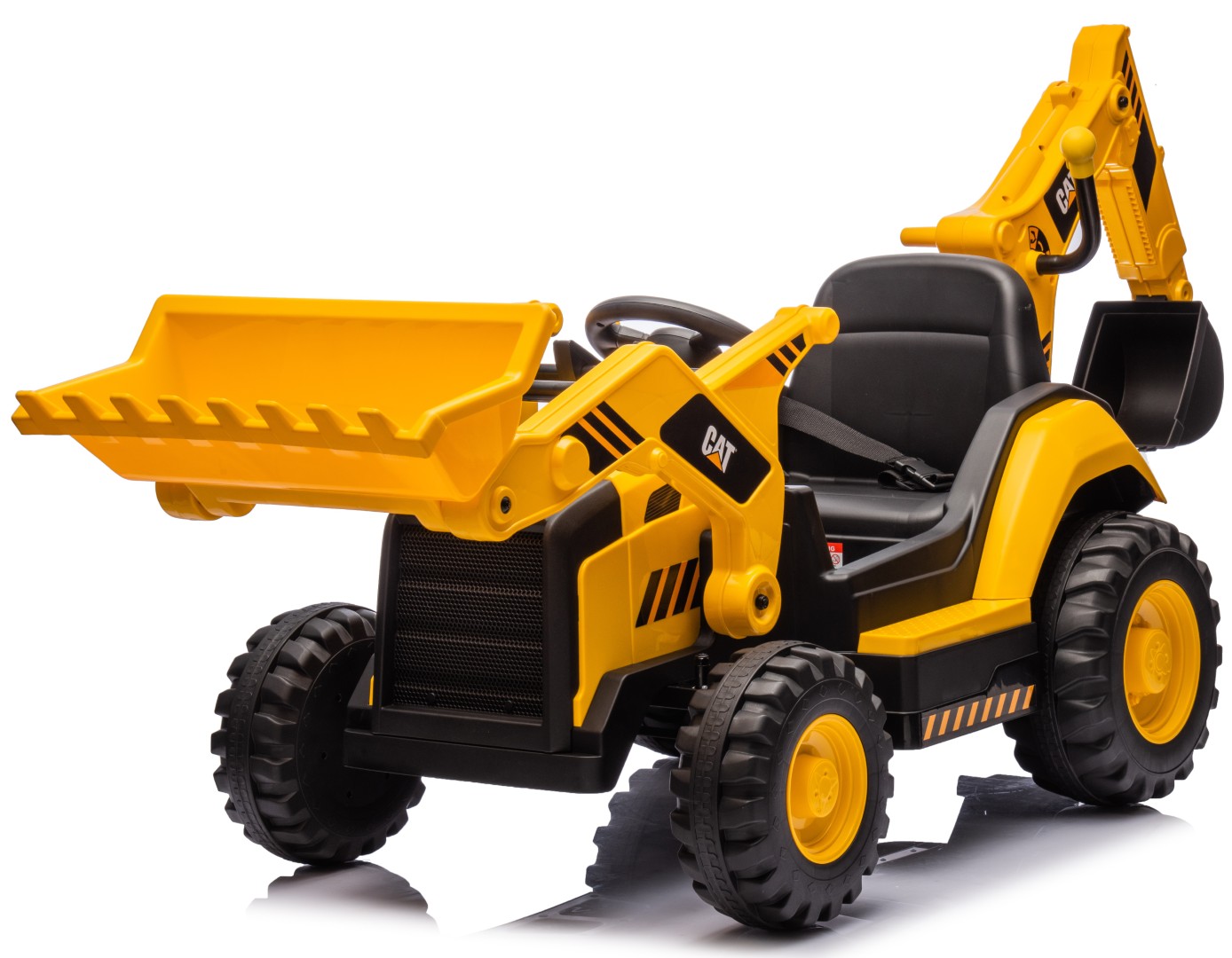 CAT Caterpillar EL Traktor med frontskovl og gravekran